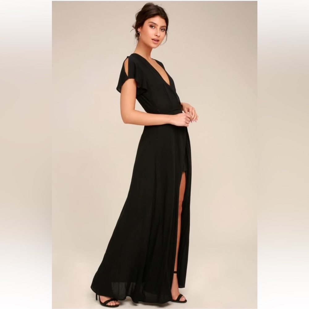 Brand new, never worn long black gown